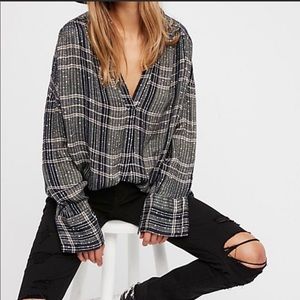 Free people fearless love tunic top Size M UEC